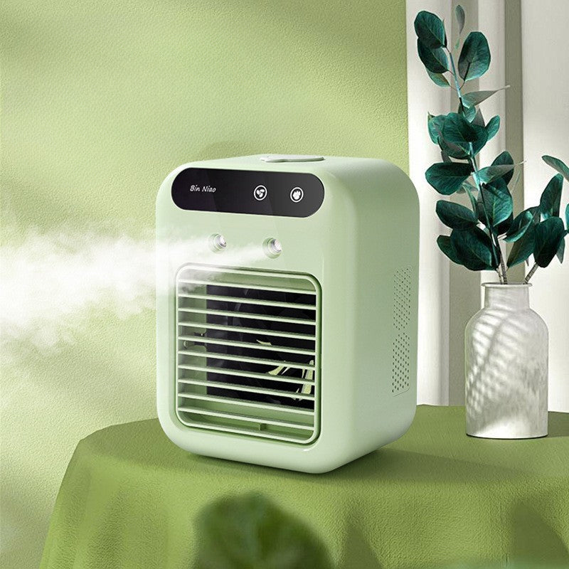 ❄️55 % rabatt🌬️ Mini Luftkylare 3-i-1 – Kyler, fuktar och doftar! Perfekt för ditt skrivbord och sovrum