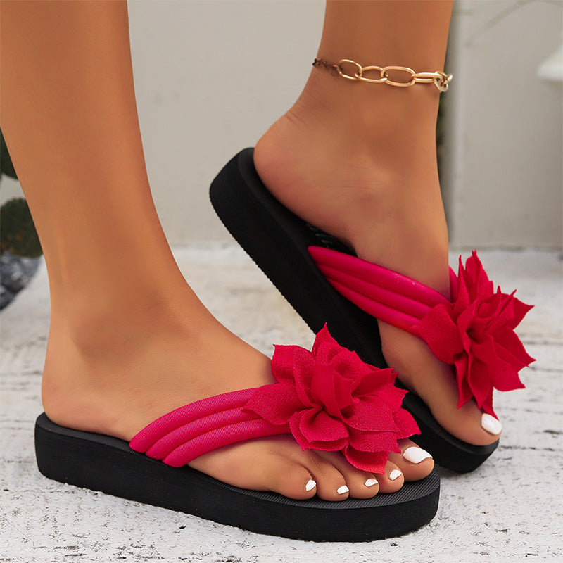 ✨50% RABATT NU! ✨👡Flip-flops för damer med blommönster🌺