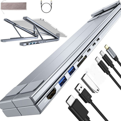 USB-C Dockningsstation Laptopställ med 4K HDMI