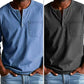 👔 60% RABATT! 🔥 Vintage Distressed Pocket Långärmad Skjorta för Herr – Unik Åldrad Look, Bekvämt Bomullstyg & Mångsidig Stil ✨