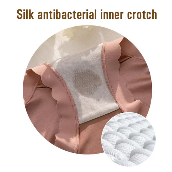 Antibakteriella, hygroskopiska, luktfria gynekologtrosor i siden