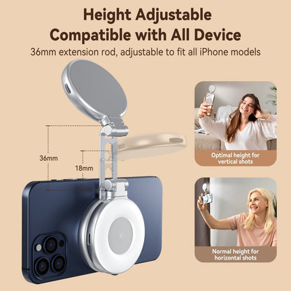 🔥Specialerbjudanden 50 % RABATT🔥Telesin C03 magnetisk selfie-ringljus