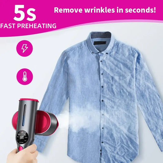 📢📢50% RABATT!!! 🔥✨ Handhållen klädångare – Intensiv ånga, snabb uppvärmning och 90° roterande huvud | Perfekt för resor och hemmet ⚡