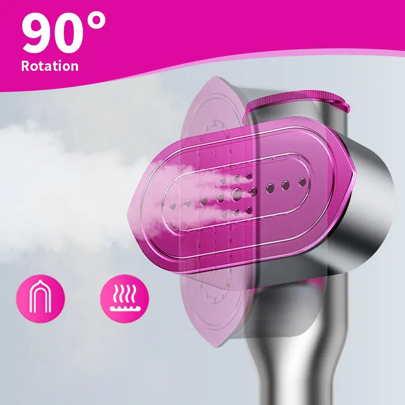 📢📢50% RABATT!!! 🔥✨ Handhållen klädångare – Intensiv ånga, snabb uppvärmning och 90° roterande huvud | Perfekt för resor och hemmet ⚡