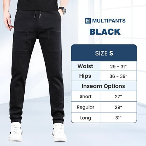 💥MultiPants – Slitstarka lastbyxor med hög stretch i flera fickor