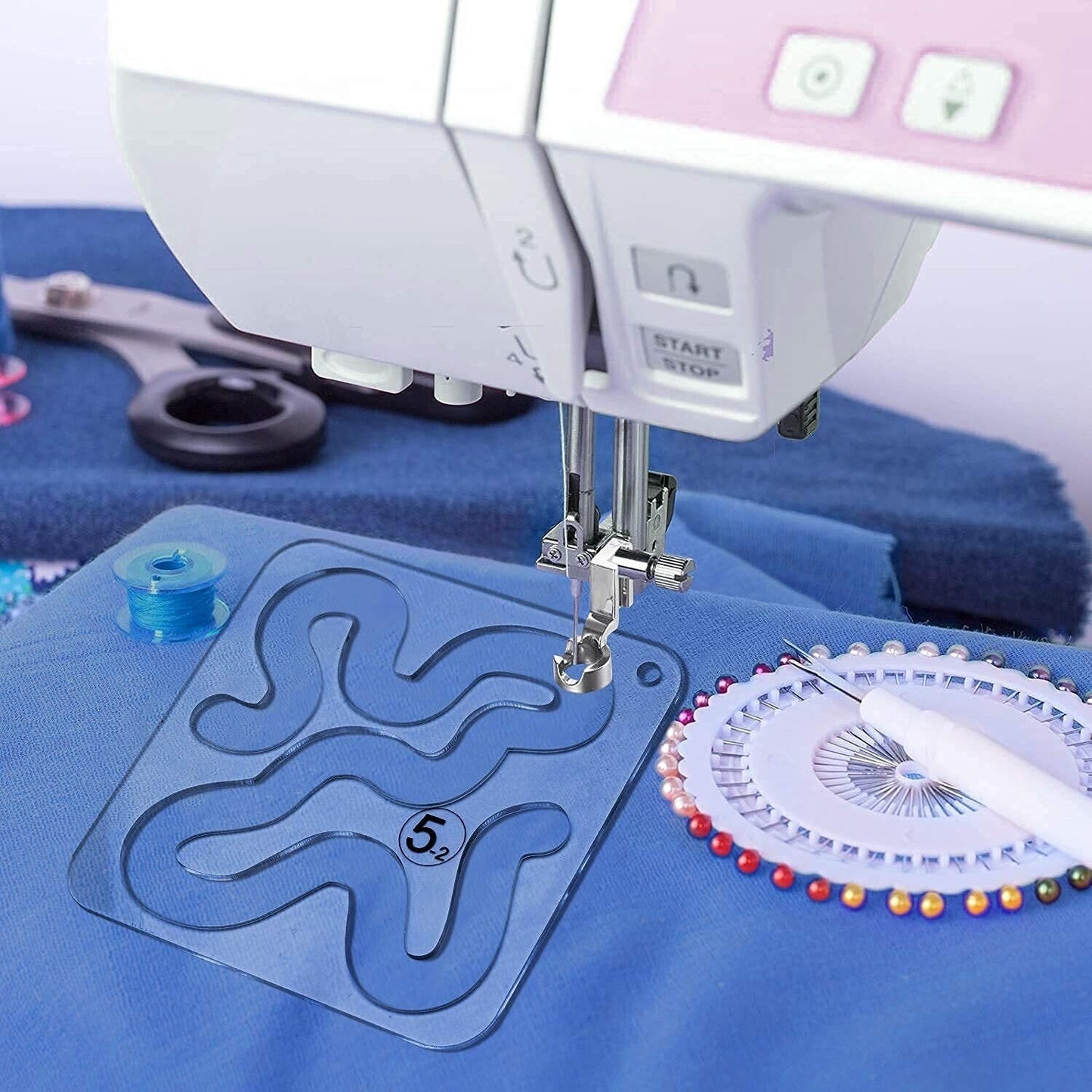 DIY linjal för sömnad och quiltning (uppsättning om 12)