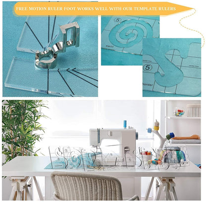DIY linjal för sömnad och quiltning (uppsättning om 12)