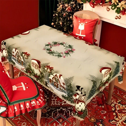 Glädjefylld festlig klassisk julduk