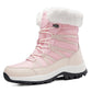 Varma snöstövlar för kvinnor för vinterbruk.