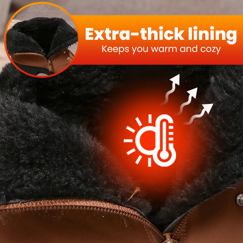 🔥 Het rea – 50 % rabatt – Damstövlar med tjock klack: Tjocka, varma och robusta