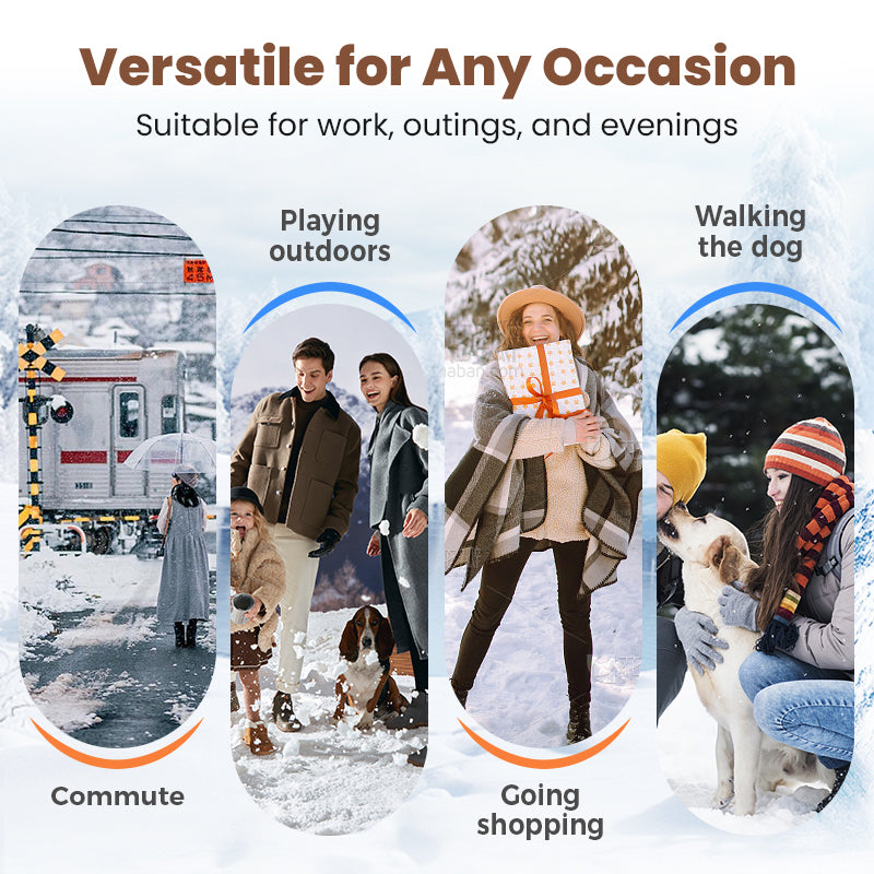 🔥 Het rea – 50 % rabatt – Damstövlar med tjock klack: Tjocka, varma och robusta