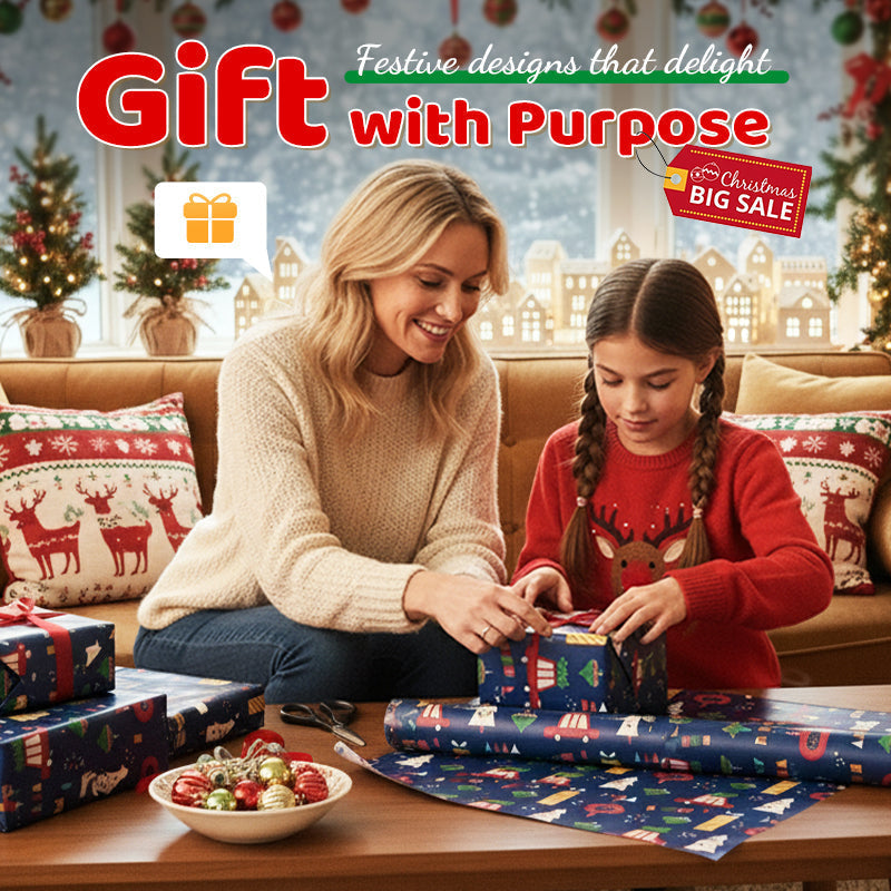 🎅 Juletid🌲 70x50 cm julpresentpapper