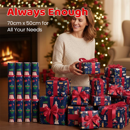 🎅 Juletid🌲 70x50 cm julpresentpapper