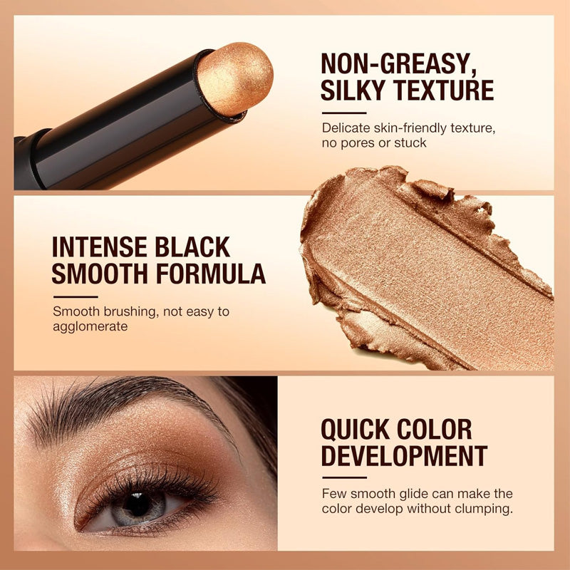 🏆Över 50 000 sålda!✨8 färger glitterögonskugga i stickform - Långvarig Formula med Glitter för Professionell Makeup & Smidig Applicering 🌟👁️