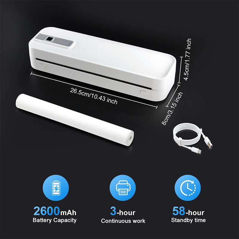 ✨ Bärbar Bluetooth-Termoskrivare – Skriv Ut Var Som Helst! 🚀 Fri Frakt!