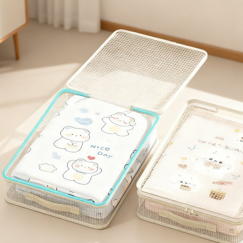 Genomskinliga garderobsväskor