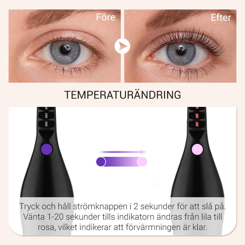 Uppvärmd Ögonfransböjare för Långvarig Naturlig Böjning