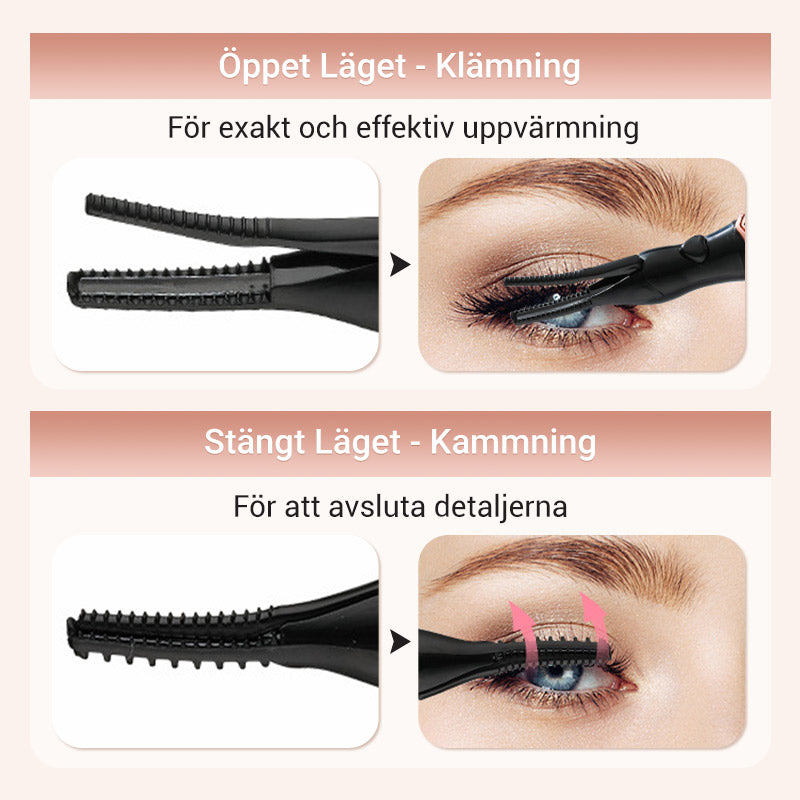 Uppvärmd Ögonfransböjare för Långvarig Naturlig Böjning