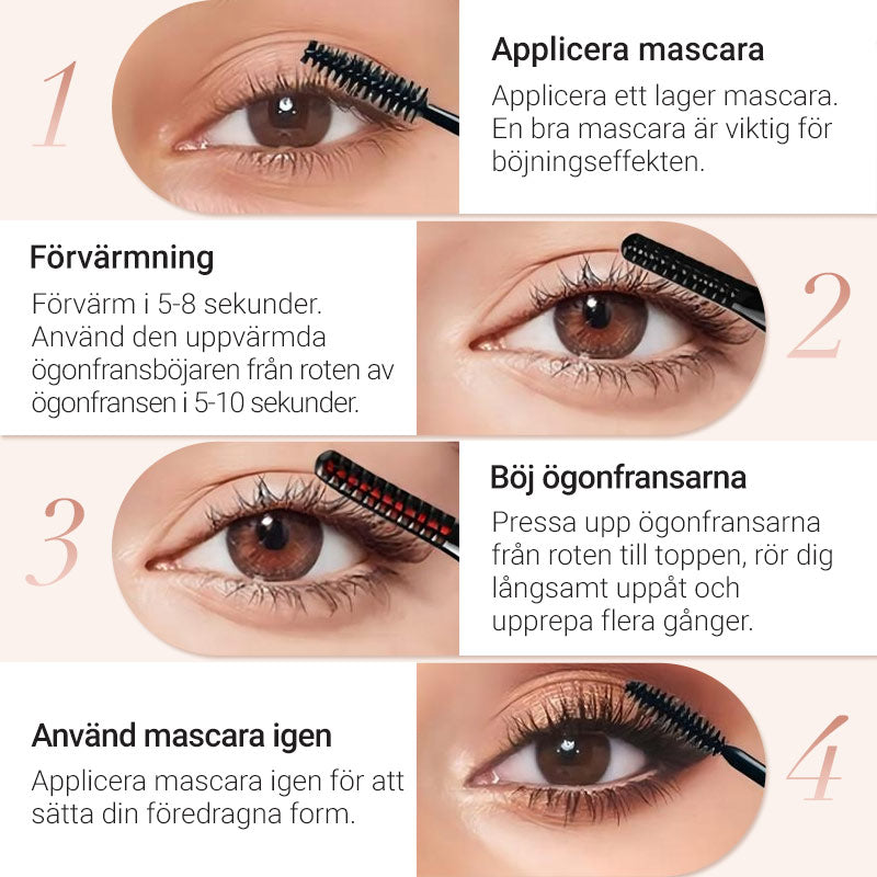 Uppvärmd Ögonfransböjare för Långvarig Naturlig Böjning