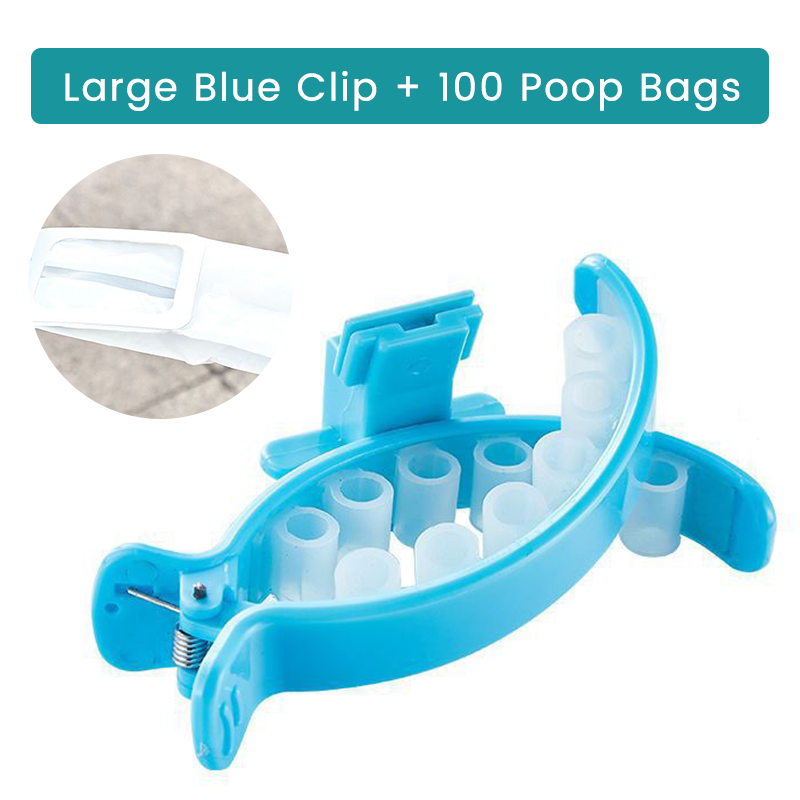 Klämma för husdjurens bajspåsar