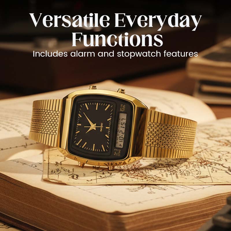 LIEBIG Roman Retro Dual System Multifunktions Digital Sportklocka