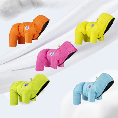 Varm vindtät vinterhund vadderade kläder