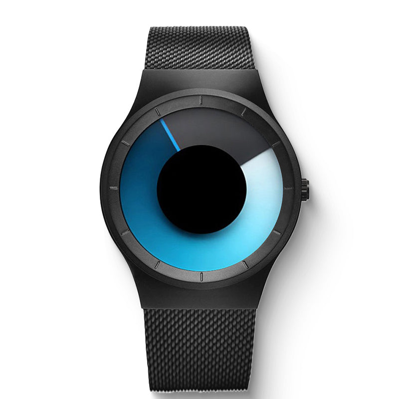 ⏳Begränsad tid 60 % Rabatt⏰Futuristisk minimalistisk herrklocka med kreativ roterande skivurtavla⌚