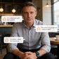 ⏳Begränsad tid 60 % Rabatt⏰Futuristisk minimalistisk herrklocka med kreativ roterande skivurtavla⌚