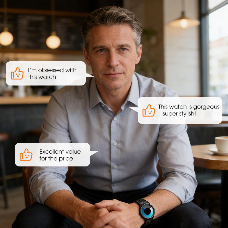 ⏳Begränsad tid 60 % Rabatt⏰Futuristisk minimalistisk herrklocka med kreativ roterande skivurtavla⌚