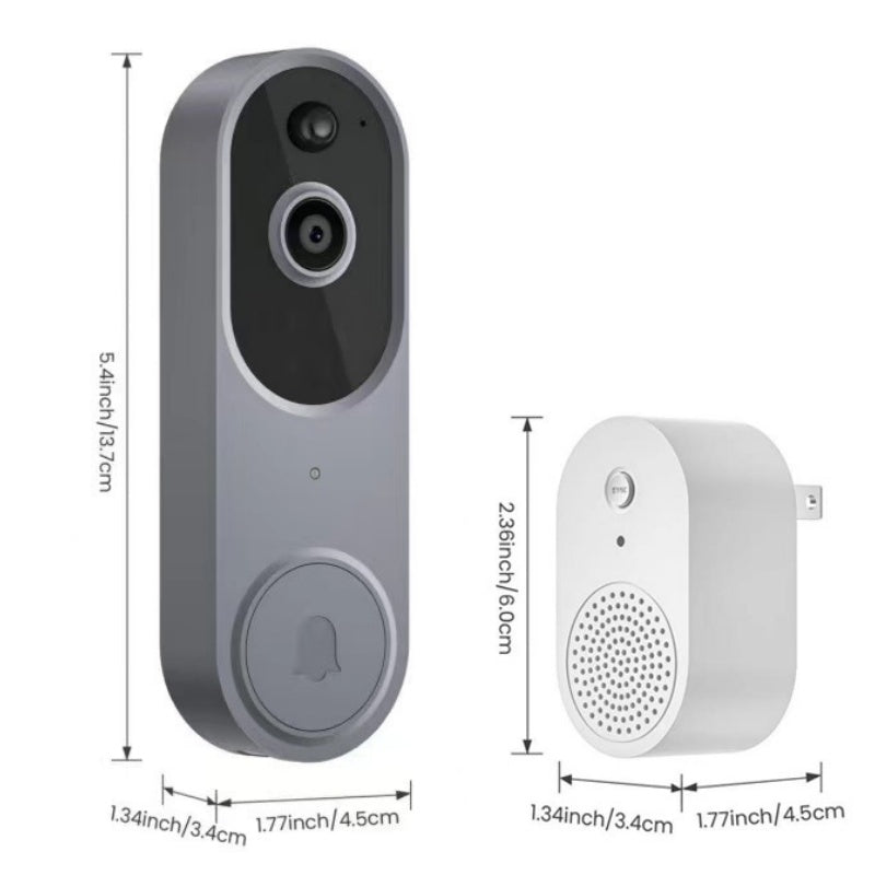 Smart Hem Trådlös HD Videodörrklocka och Klocka