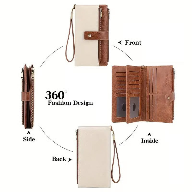 👜 50% RABATT! ✨ Damplånbok i Retrostil – RFID-blockering, Trippelfack & Hållbart Läder 🛍️