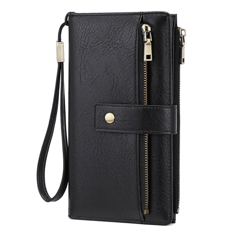 👜 50% RABATT! ✨ Damplånbok i Retrostil – RFID-blockering, Trippelfack & Hållbart Läder 🛍️