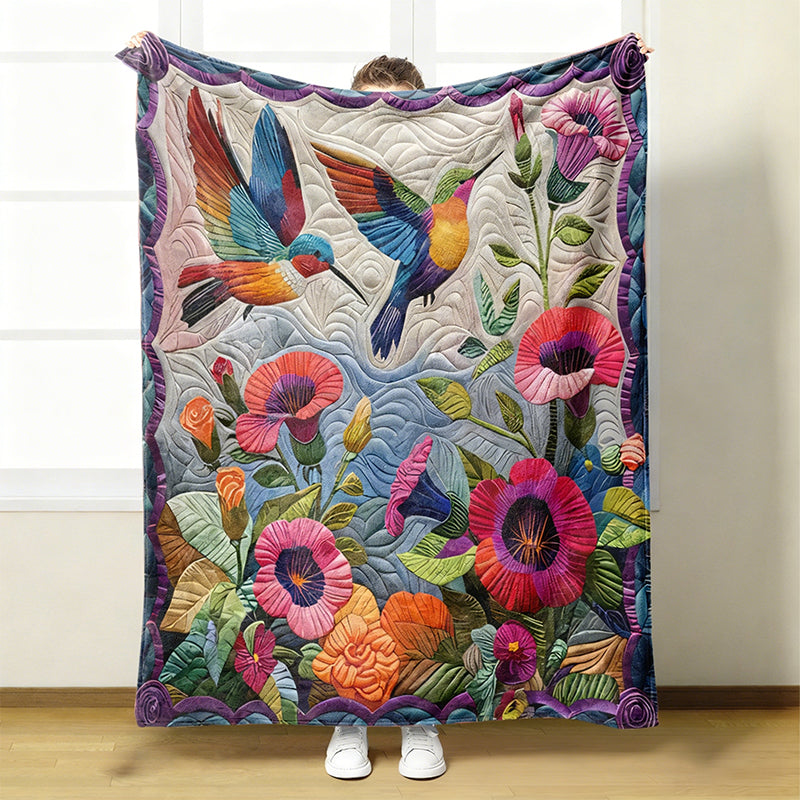 🌸Kuschelige und weiche Flanelldecke mit Blumenmuster✨