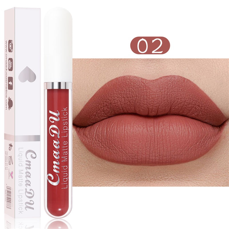 💝 50% RABATT! 💄 | 10-pack Matt Vattenfast Läppstiftsset – Vitamin E & Avtryckssäkert