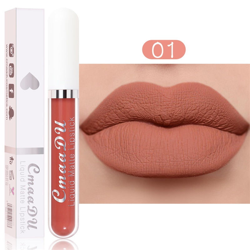 💝 50% RABATT! 💄 | 10-pack Matt Vattenfast Läppstiftsset – Vitamin E & Avtryckssäkert