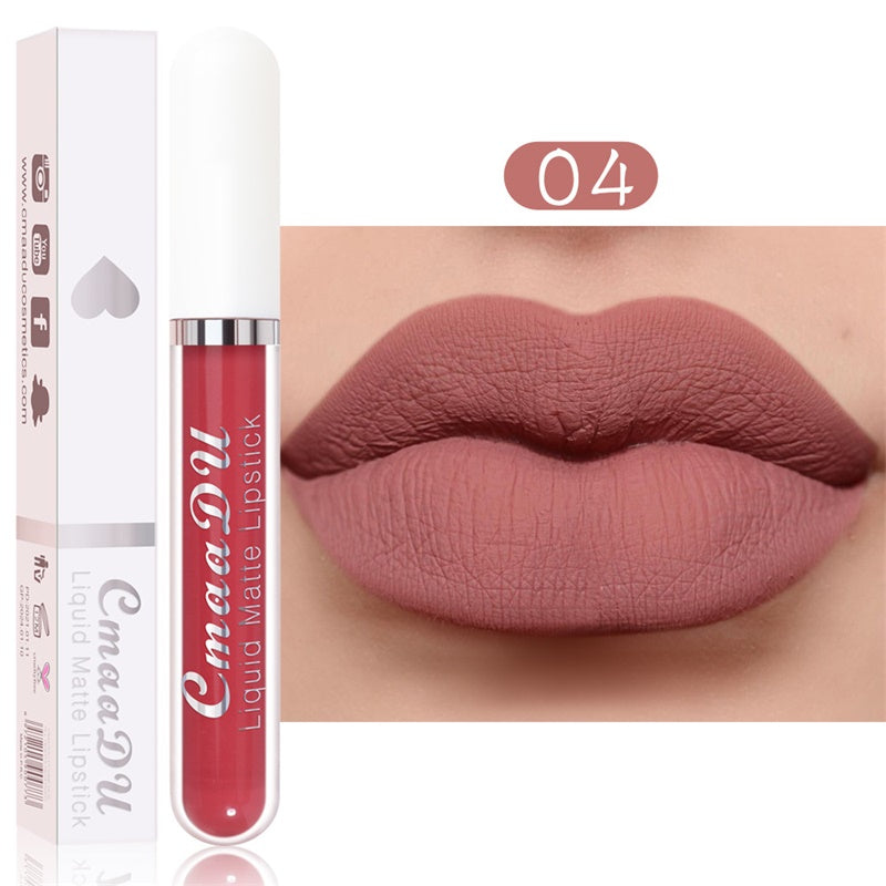 💝 50% RABATT! 💄 | 10-pack Matt Vattenfast Läppstiftsset – Vitamin E & Avtryckssäkert
