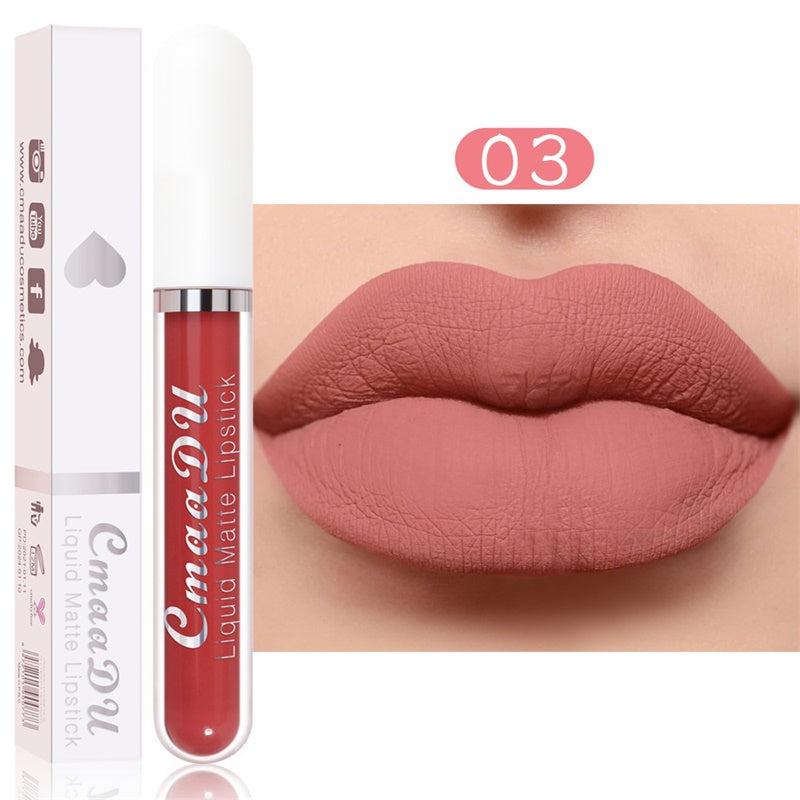 💝 50% RABATT! 💄 | 10-pack Matt Vattenfast Läppstiftsset – Vitamin E & Avtryckssäkert