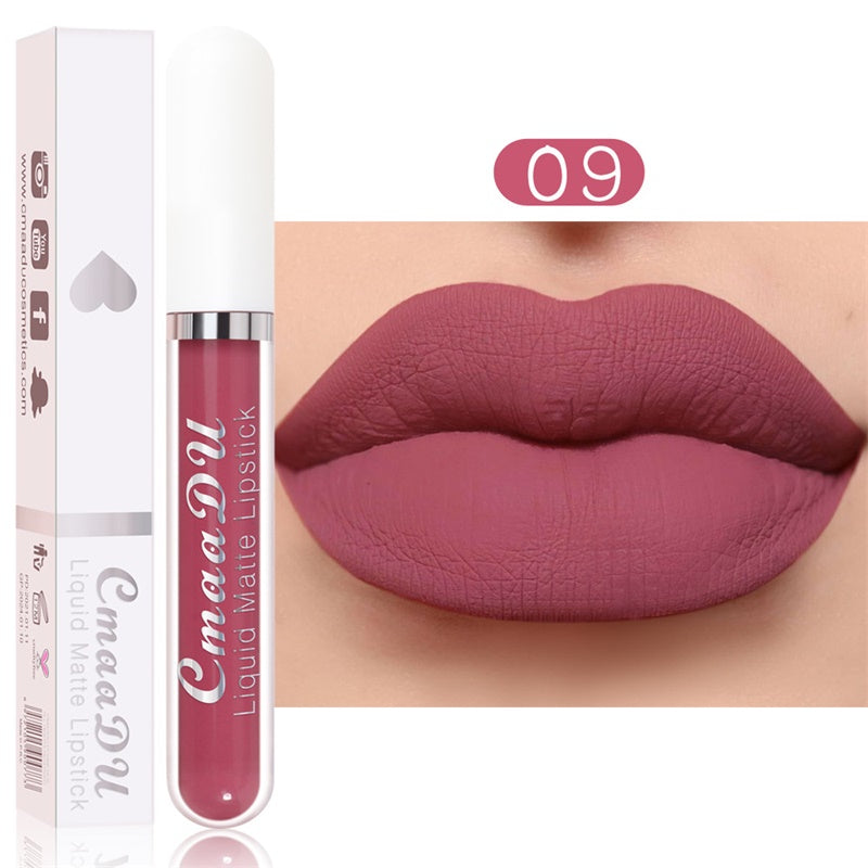 💝 50% RABATT! 💄 | 10-pack Matt Vattenfast Läppstiftsset – Vitamin E & Avtryckssäkert