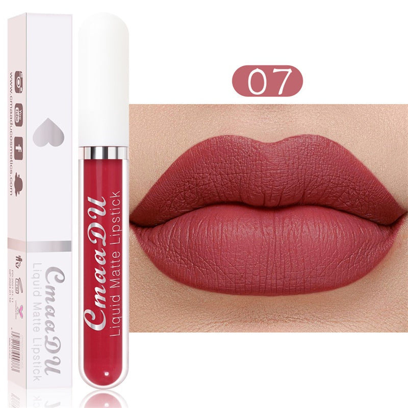 💝 50% RABATT! 💄 | 10-pack Matt Vattenfast Läppstiftsset – Vitamin E & Avtryckssäkert