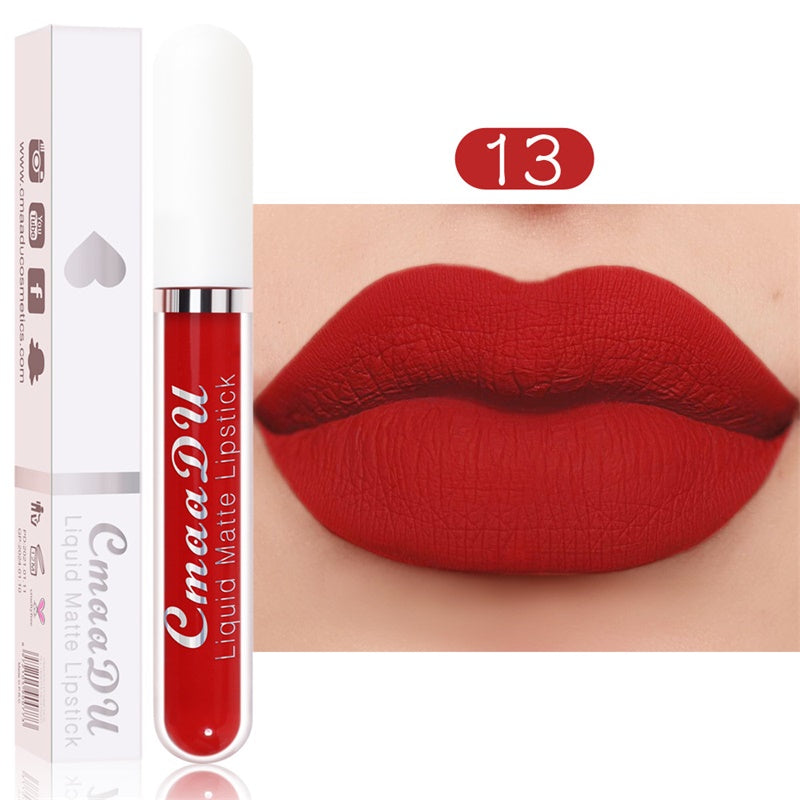 💝 50% RABATT! 💄 | 10-pack Matt Vattenfast Läppstiftsset – Vitamin E & Avtryckssäkert