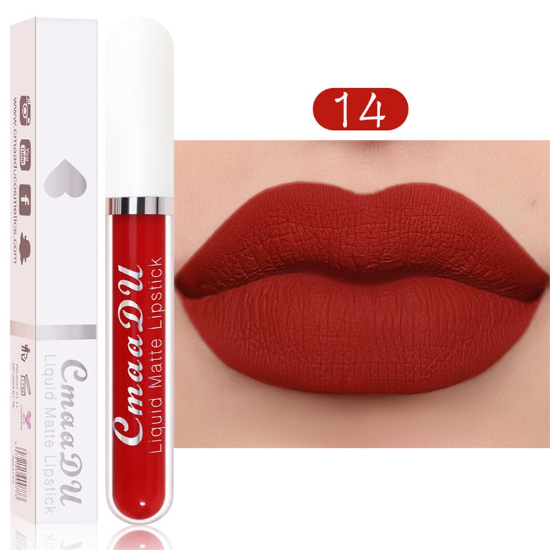 💝 50% RABATT! 💄 | 10-pack Matt Vattenfast Läppstiftsset – Vitamin E & Avtryckssäkert