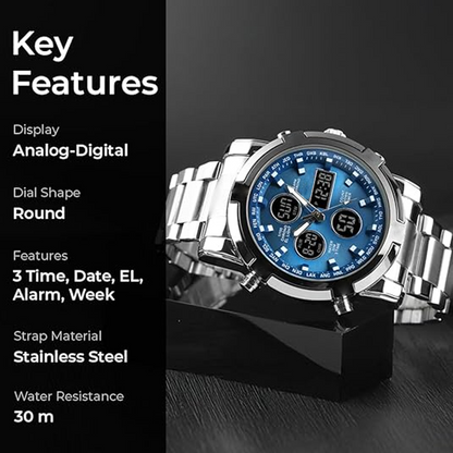 ⌚ 55% RABATT! 💪 Vattentäta Militärklockor för Män – Analog-Digital, Slitstark & Funktionell Design för Outdoor 🏕️