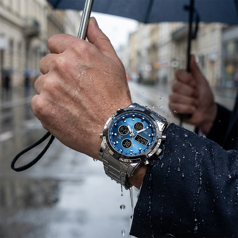 ⌚ 55% RABATT! 💪 Vattentäta Militärklockor för Män – Analog-Digital, Slitstark & Funktionell Design för Outdoor 🏕️