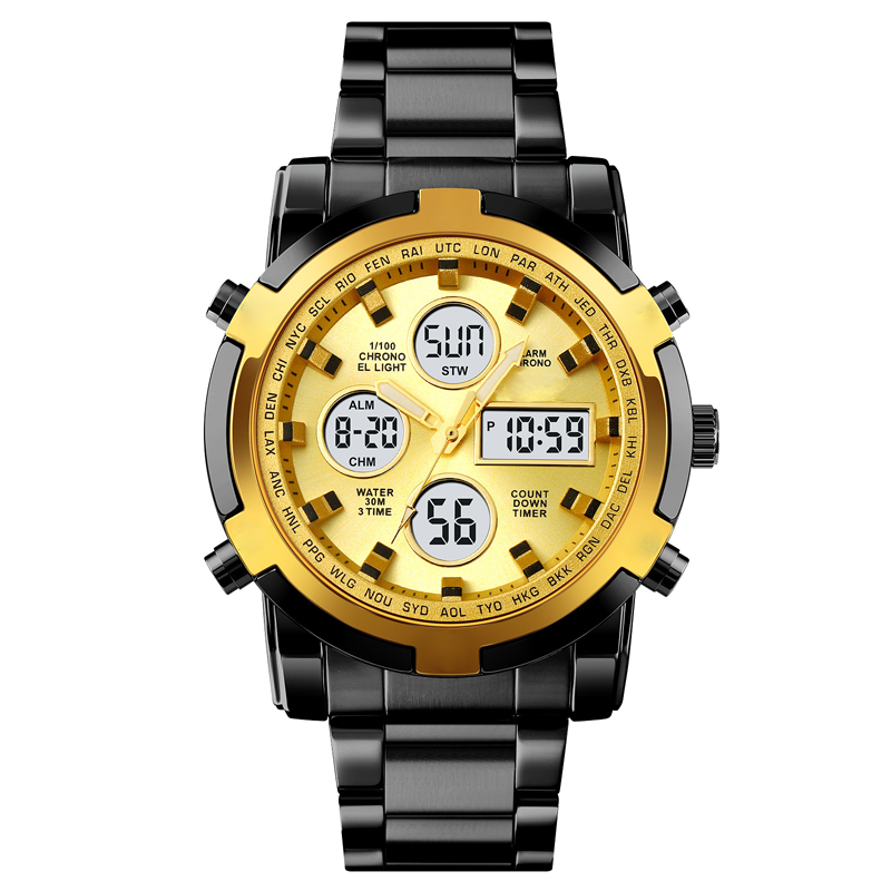 ⌚ Vattentäta Militärklockor för Män – Analog-Digital, Slitstark & Funktionell Design för Outdoor 🏕️