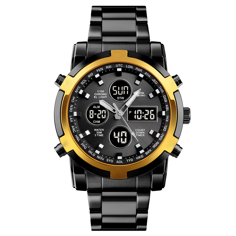 ⌚ 55% RABATT! 💪 Vattentäta Militärklockor för Män – Analog-Digital, Slitstark & Funktionell Design för Outdoor 🏕️