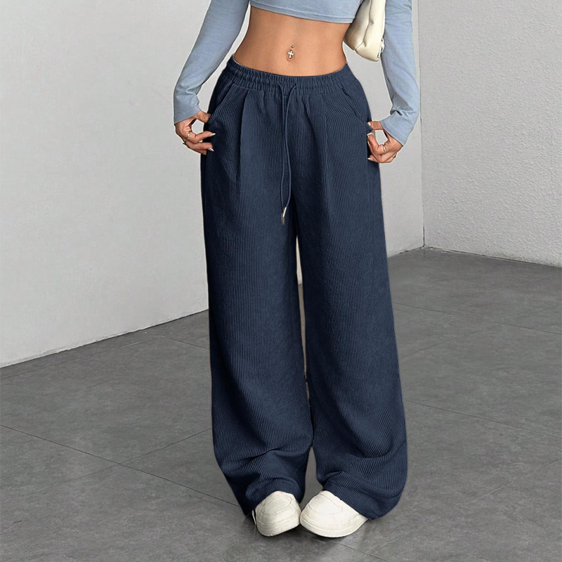 👖Dam Corduroybyxor – Löst sittande, Mjukt Tyg & Perfekt för Vardag & Ledighet ✨