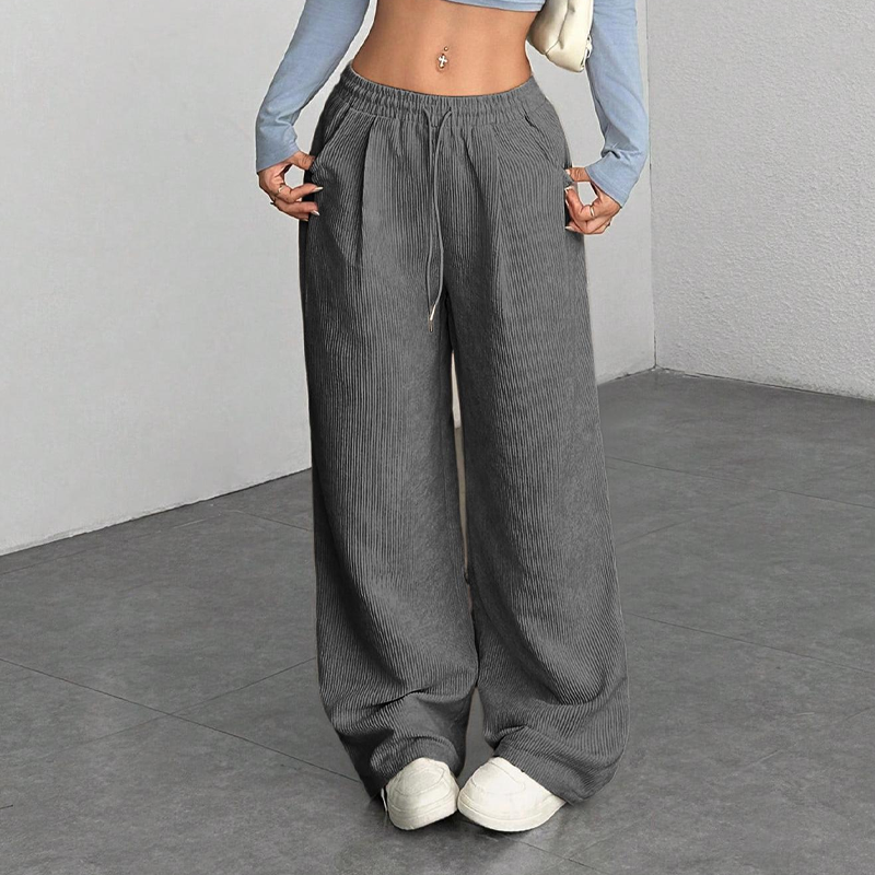 👖Dam Corduroybyxor – Löst sittande, Mjukt Tyg & Perfekt för Vardag & Ledighet ✨