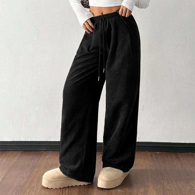 👖Dam Corduroybyxor – Löst sittande, Mjukt Tyg & Perfekt för Vardag & Ledighet ✨