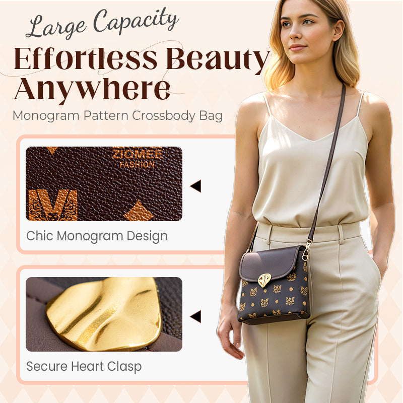 🔥Damers monogrammönster Crossbody-väska