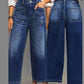 👖 Damjeans med Hög Midja och Vida Ben – Figursydd, Längre Ben & Superbekväm 💙